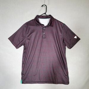 Maelreg Mens Performance Polo Short Sleeve All Over Print Size Medium